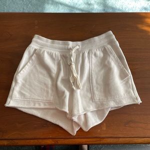 White aerie comfy shorts